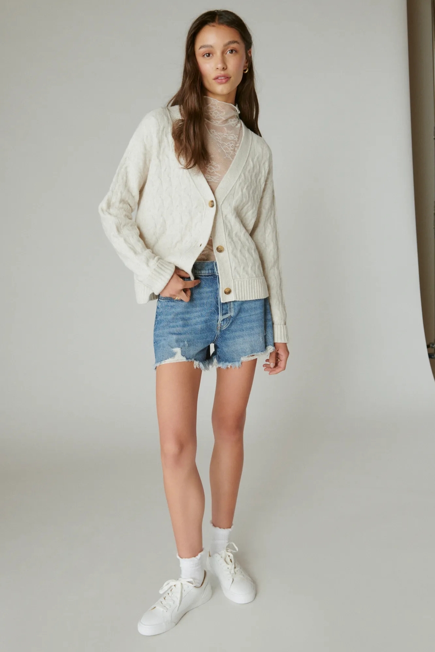 COZY CABLE STITCH CARDIGAN, image 2