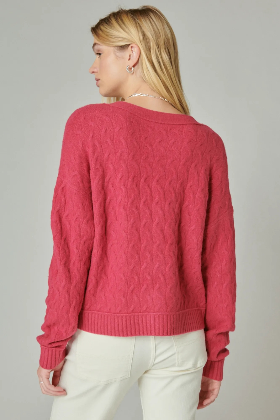 COZY CABLE STITCH CARDIGAN, image 3