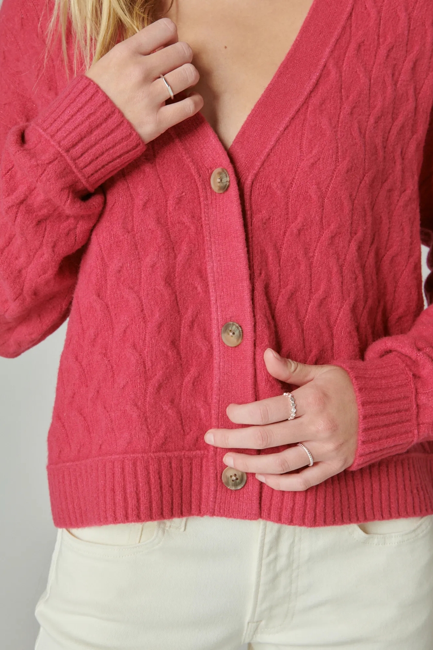 COZY CABLE STITCH CARDIGAN, image 4