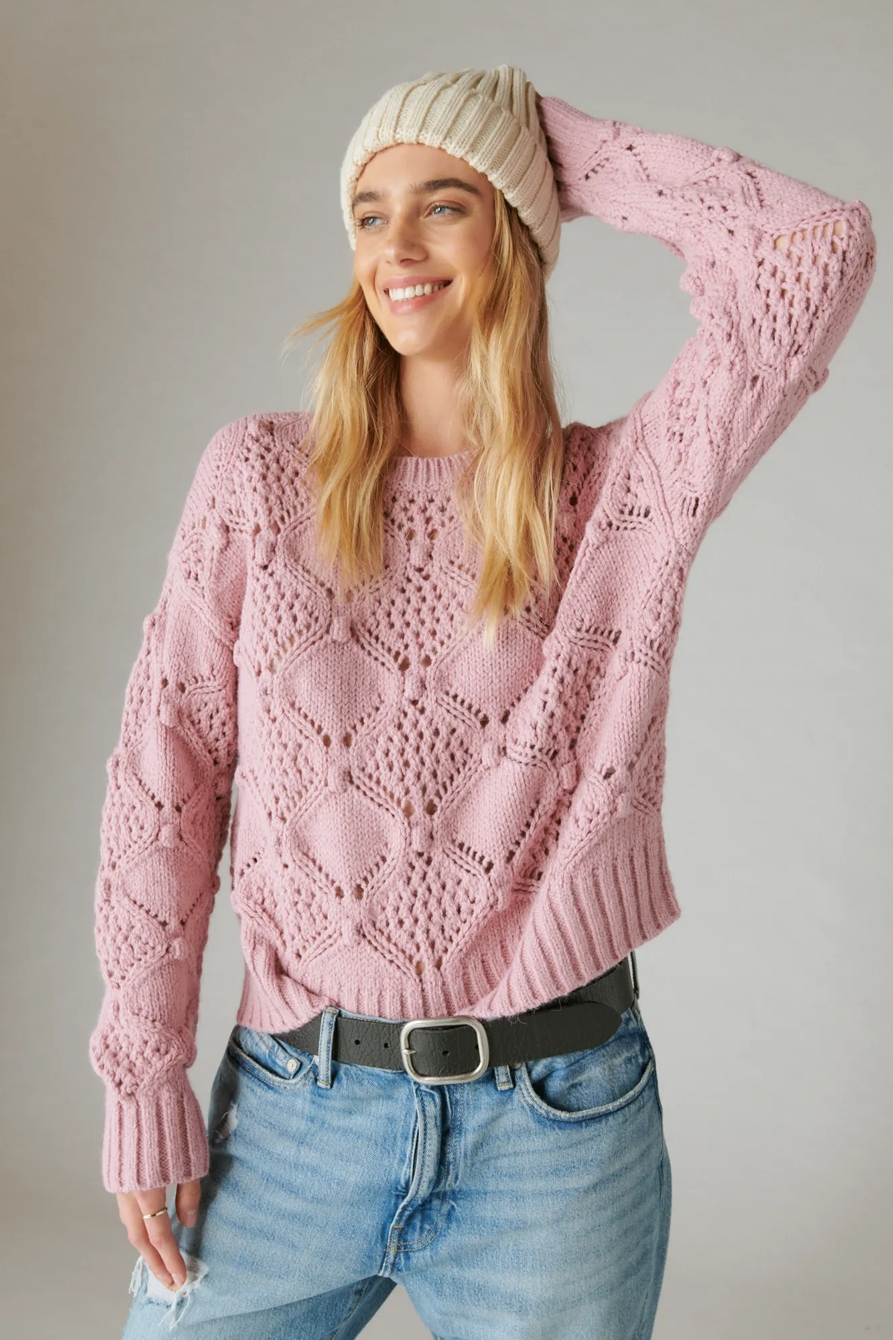 OPEN STITCH PULLOVER SWEATER, image 2