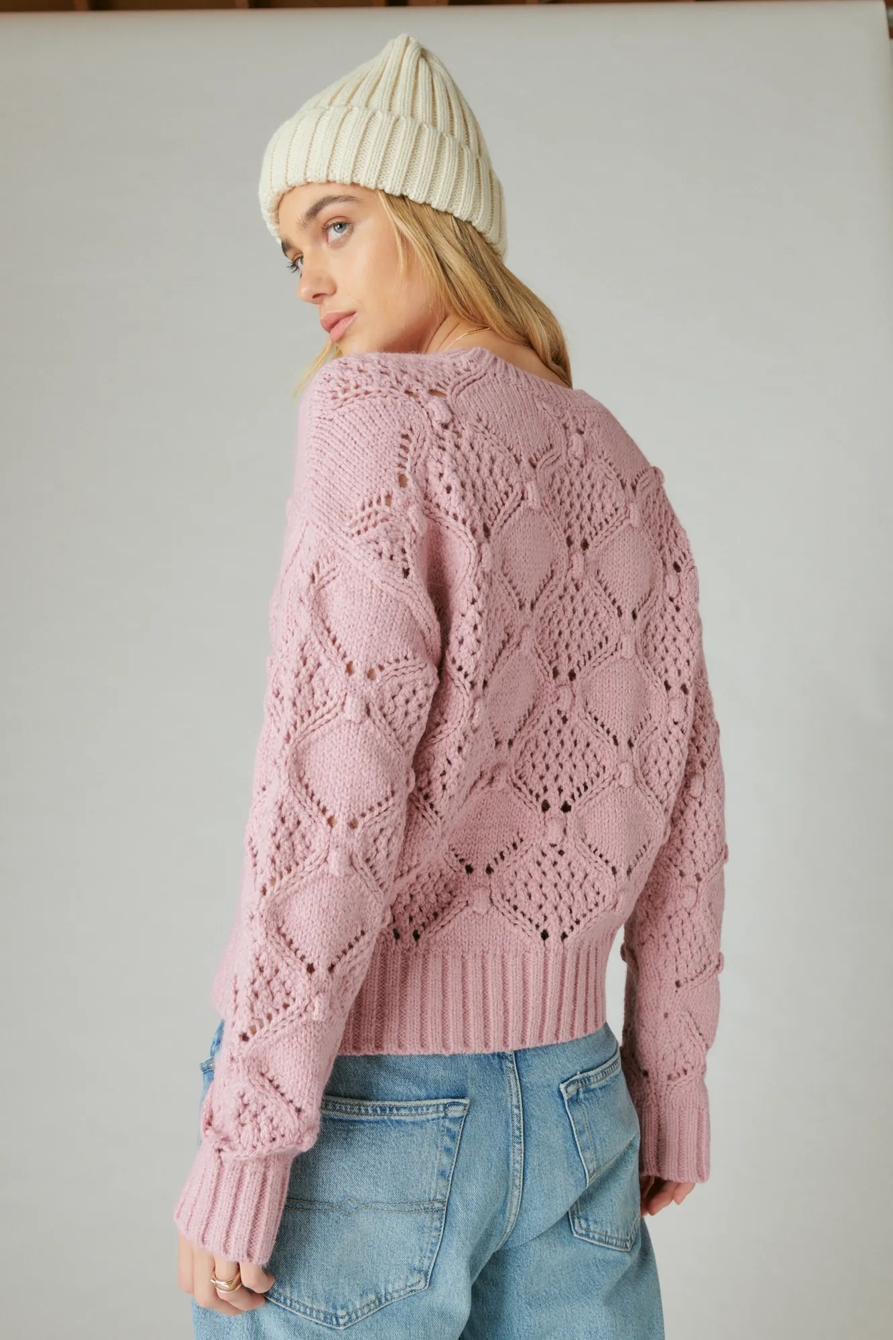 OPEN STITCH PULLOVER SWEATER, image 3