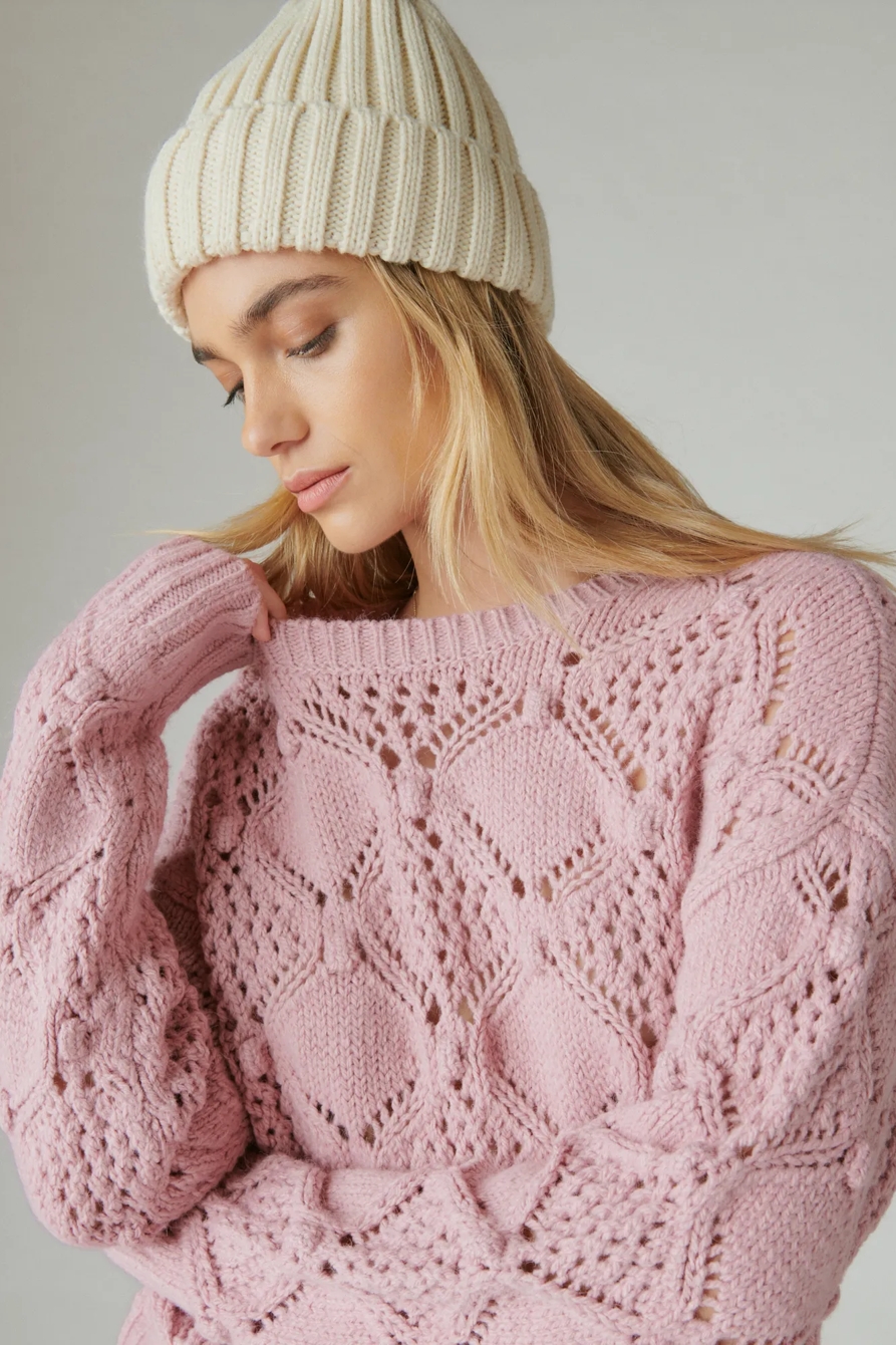 OPEN STITCH PULLOVER SWEATER, image 4
