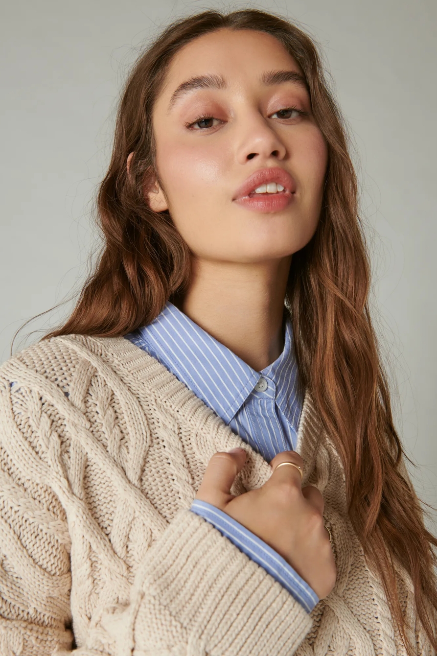CABLE STITCH PULLOVER, image 2