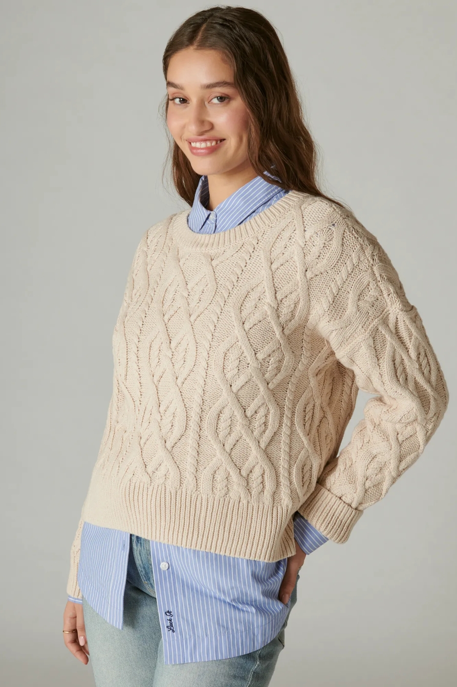 CABLE STITCH PULLOVER, image 3