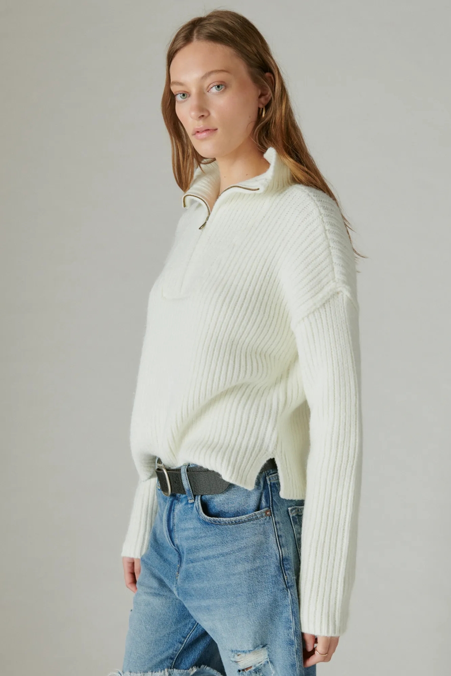 HALF ZIP PULLOVER SWEATER, image 2
