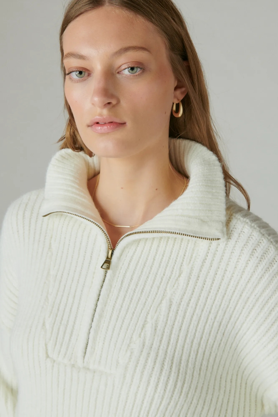 HALF ZIP PULLOVER SWEATER, image 5