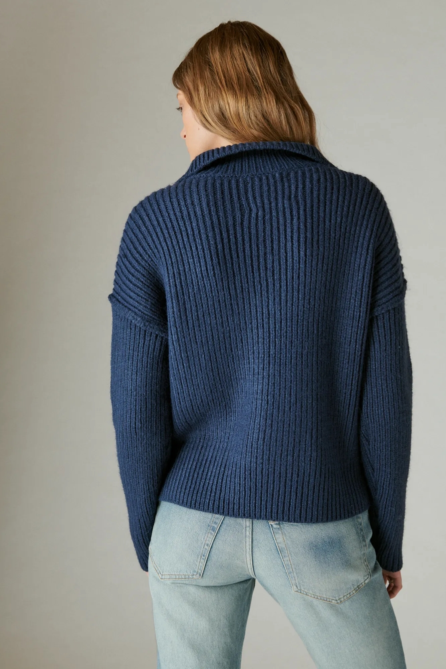 HALF ZIP PULLOVER SWEATER, image 3