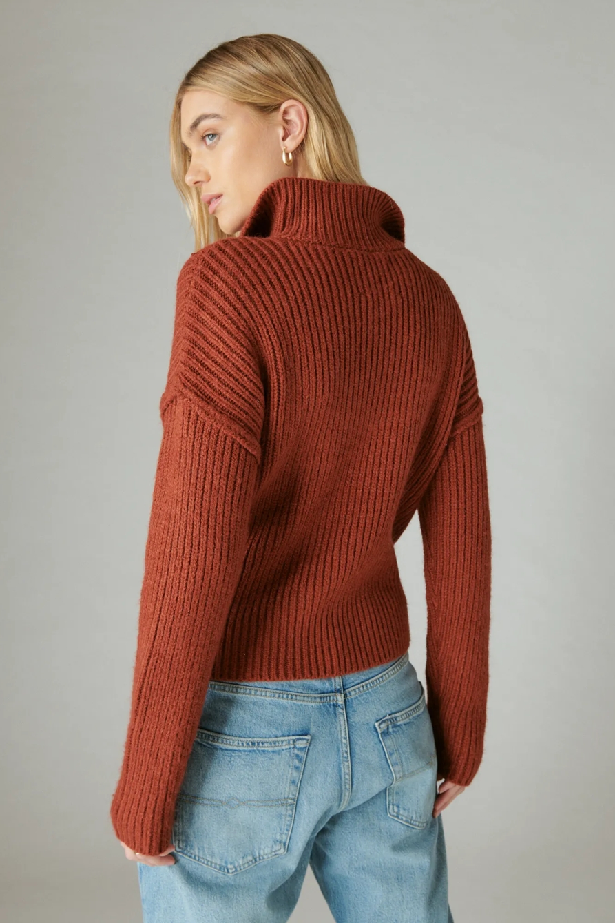 HALF ZIP PULLOVER SWEATER, image 4