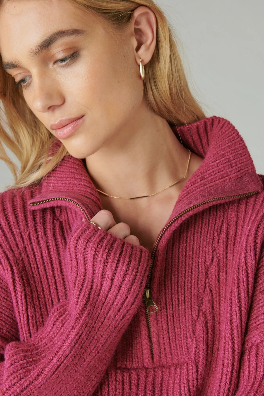 HALF ZIP PULLOVER SWEATER, image 4