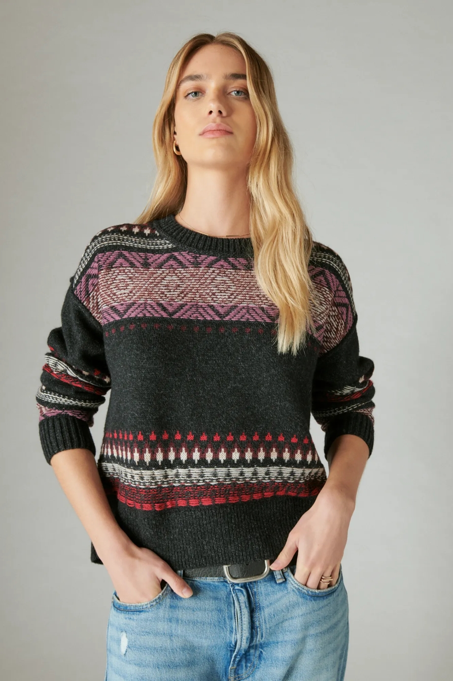 FAIRISLE CREW SWEATER, image 3