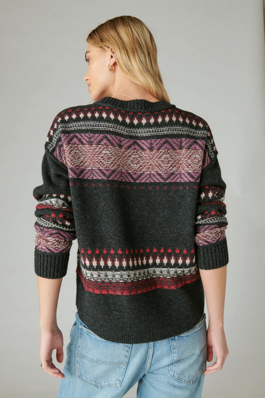 FAIRISLE CREW SWEATER, image 4