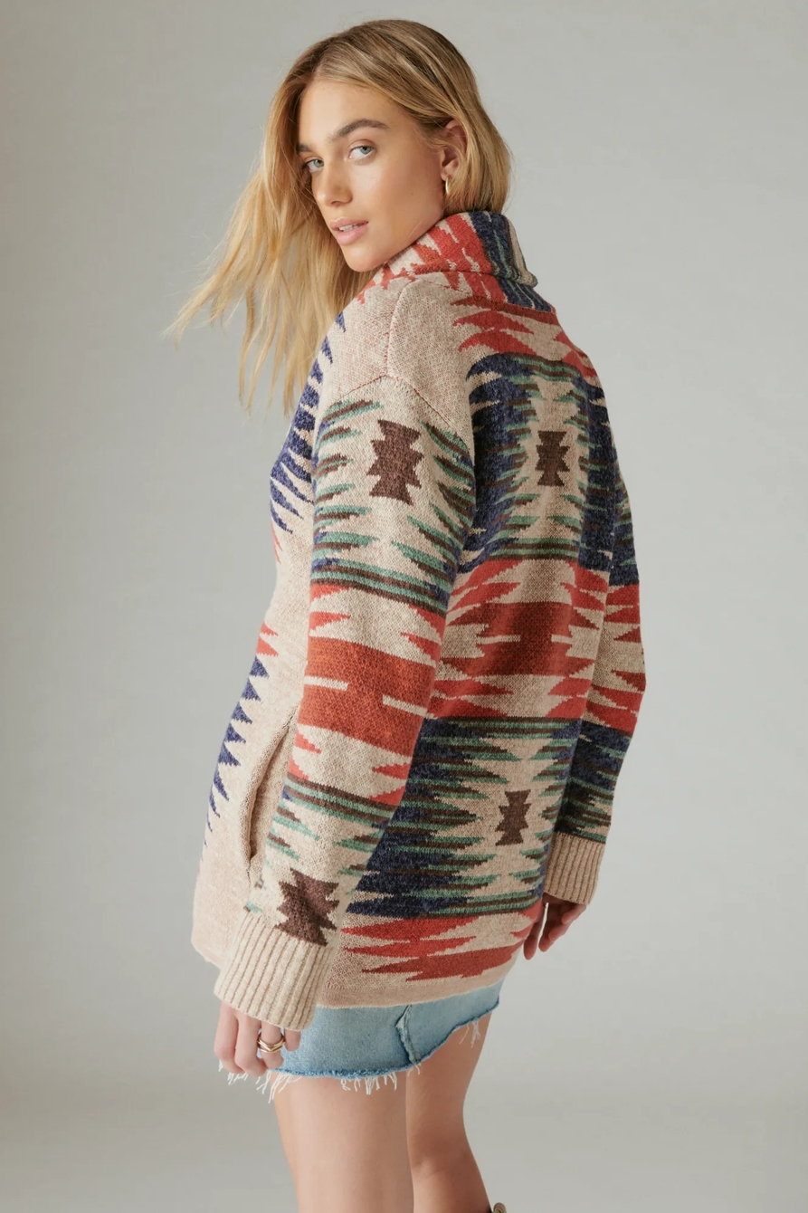 SOUTHWESTERN SWEATER CARDIGAN, image 3