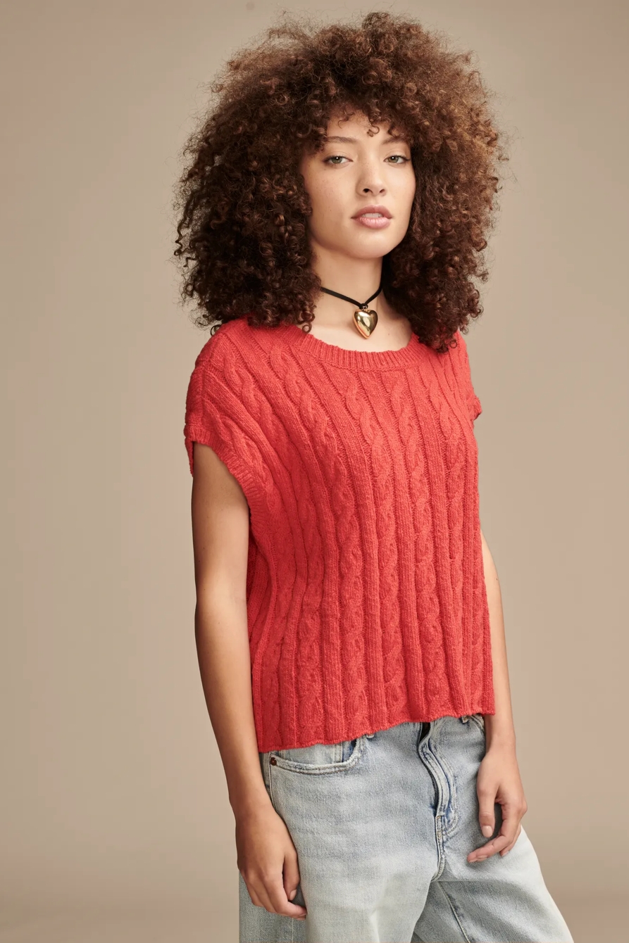 BABY CABLE CREW SWEATER, image 2