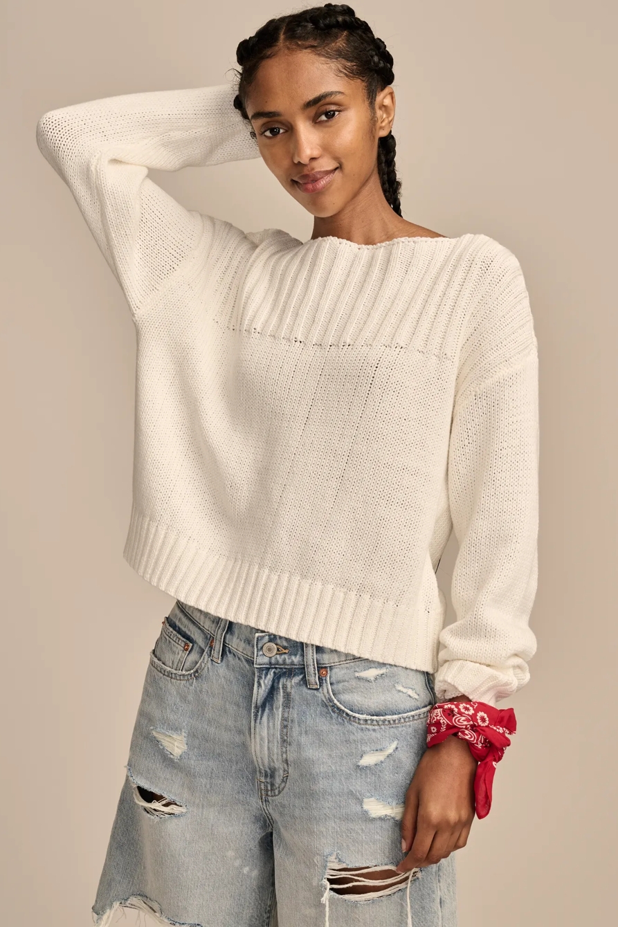 TEXTURED PULLOVER SWEATER, image 2