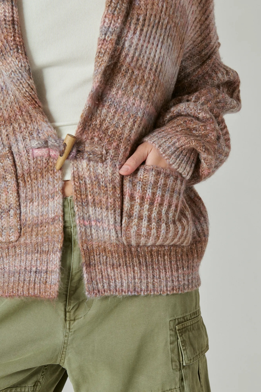 TOGGLE FRONT SPACEDYE CARDIGAN, image 4