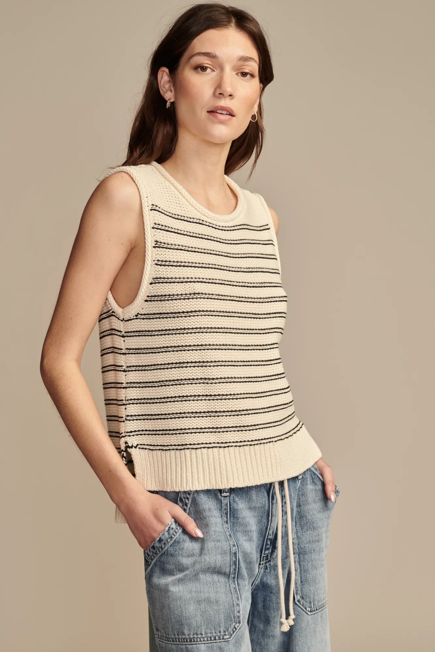STRIPED SWEATER VEST, image 3