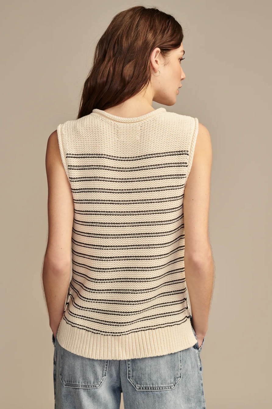STRIPED SWEATER VEST, image 4