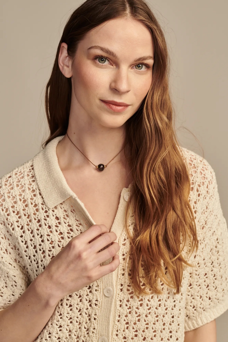 POINTELLE CAMP SHIRT, image 3