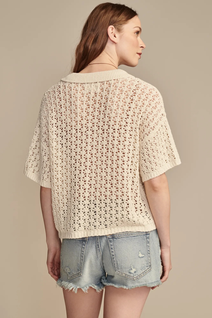 POINTELLE CAMP SHIRT, image 5