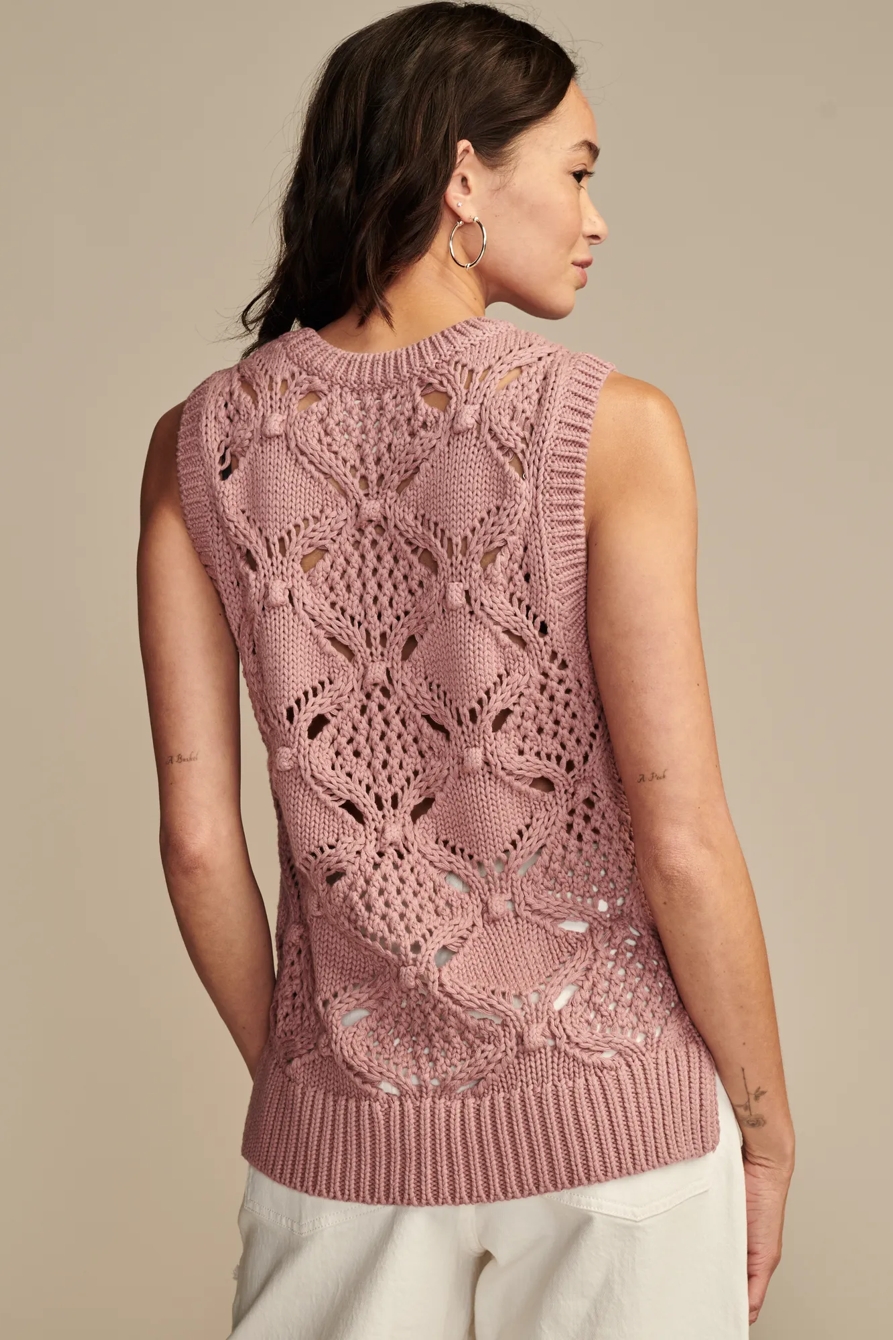 DIAMOND CROCHET SWEATER VEST, image 4