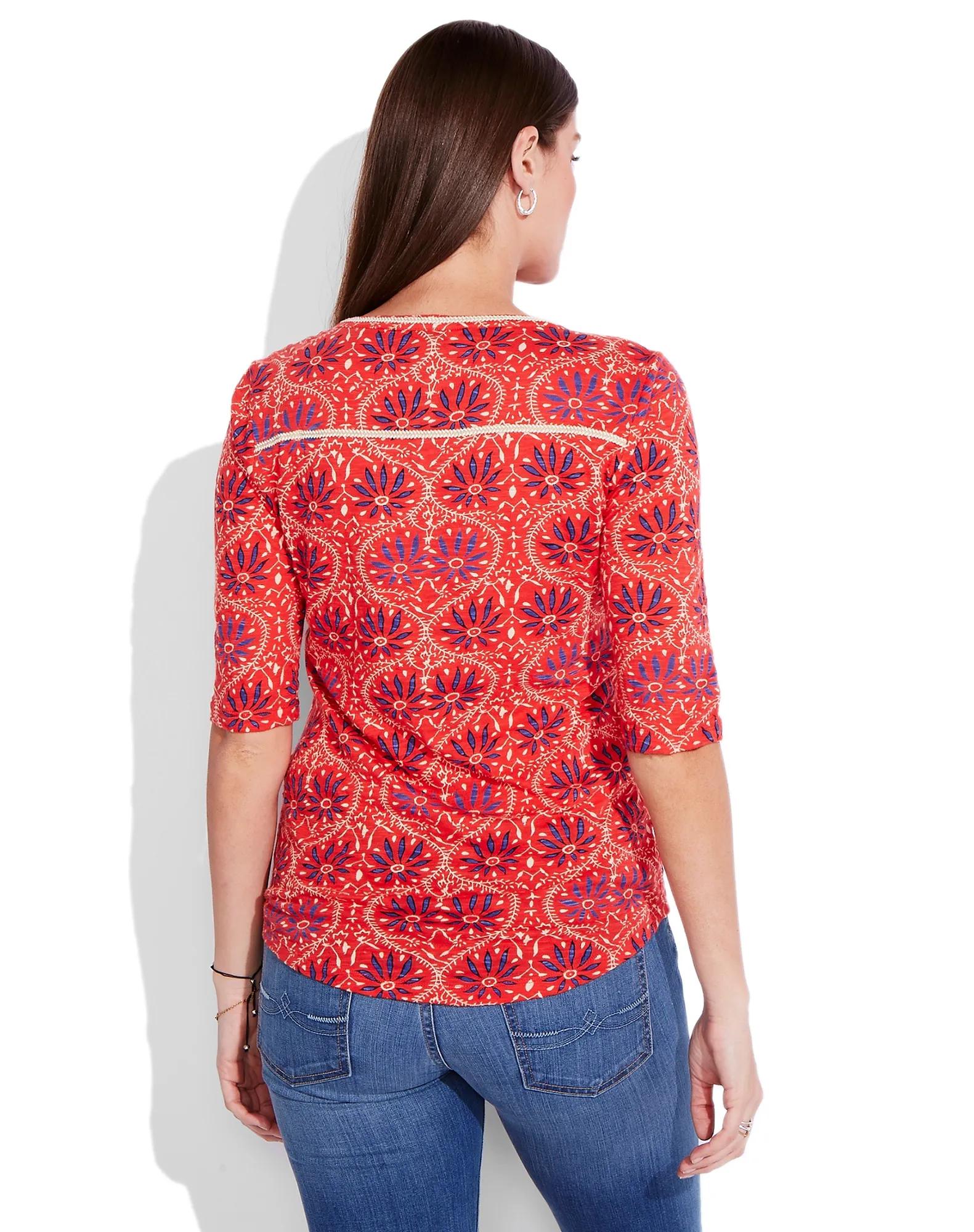 PAISLEY FLORAL TOP, image 2