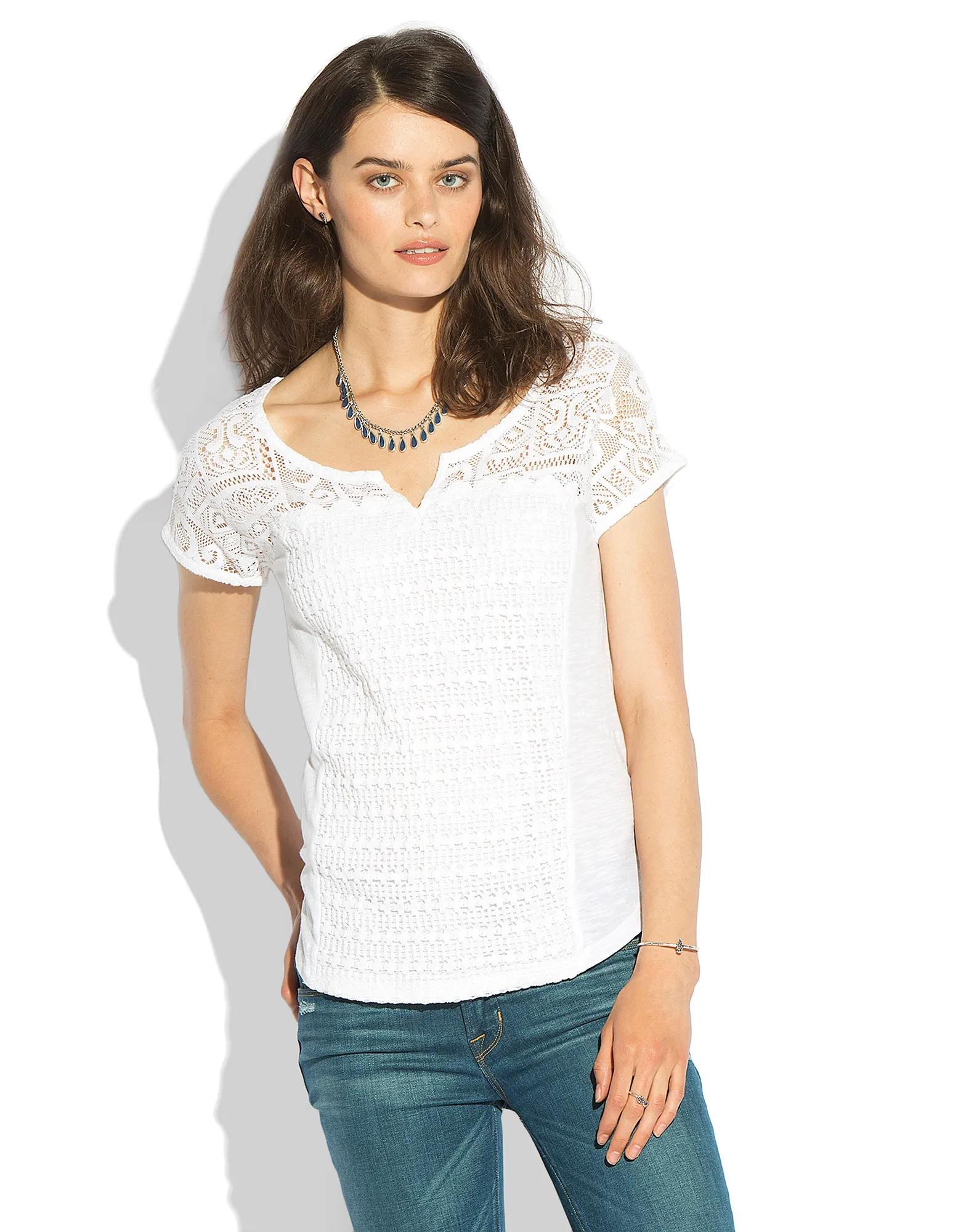 LACE PATCHWORK TOP | Lucky Brand