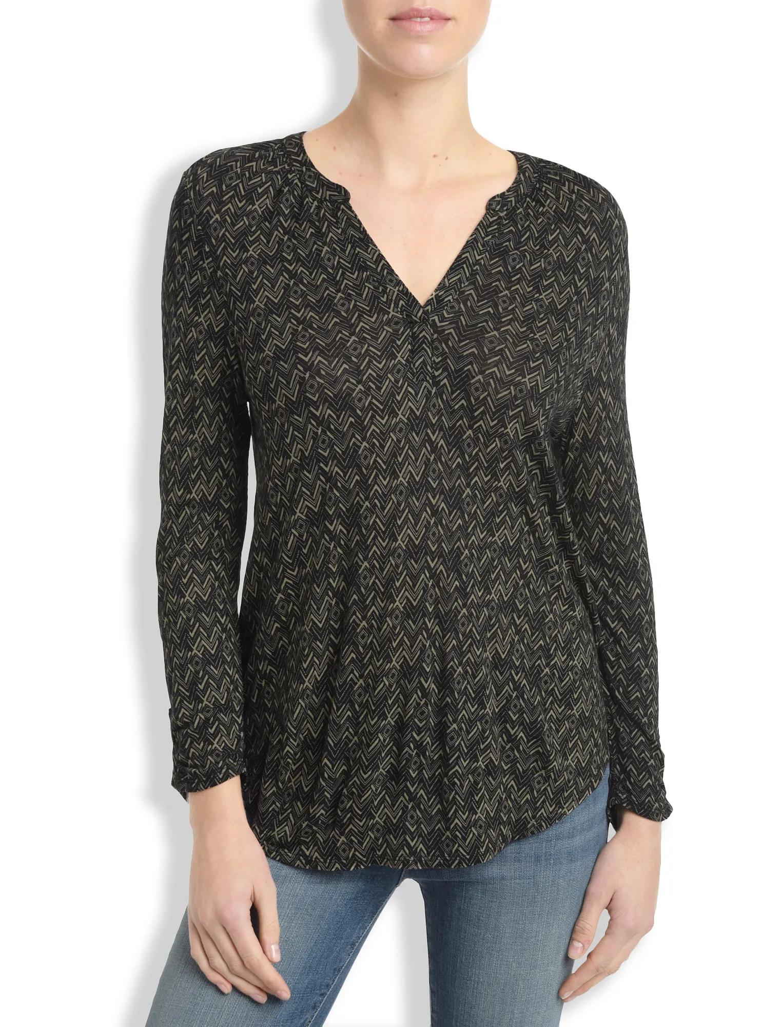 CHEVRON PRINT TOP, image 1