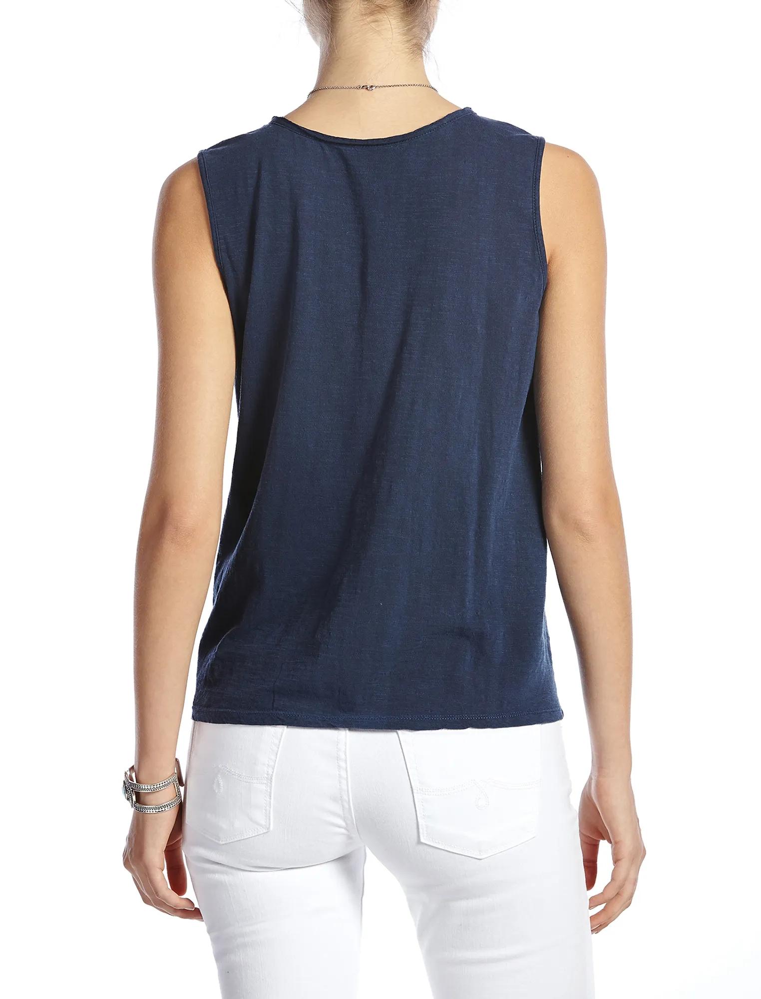 EMBROIDERED BIB TANK, image 2