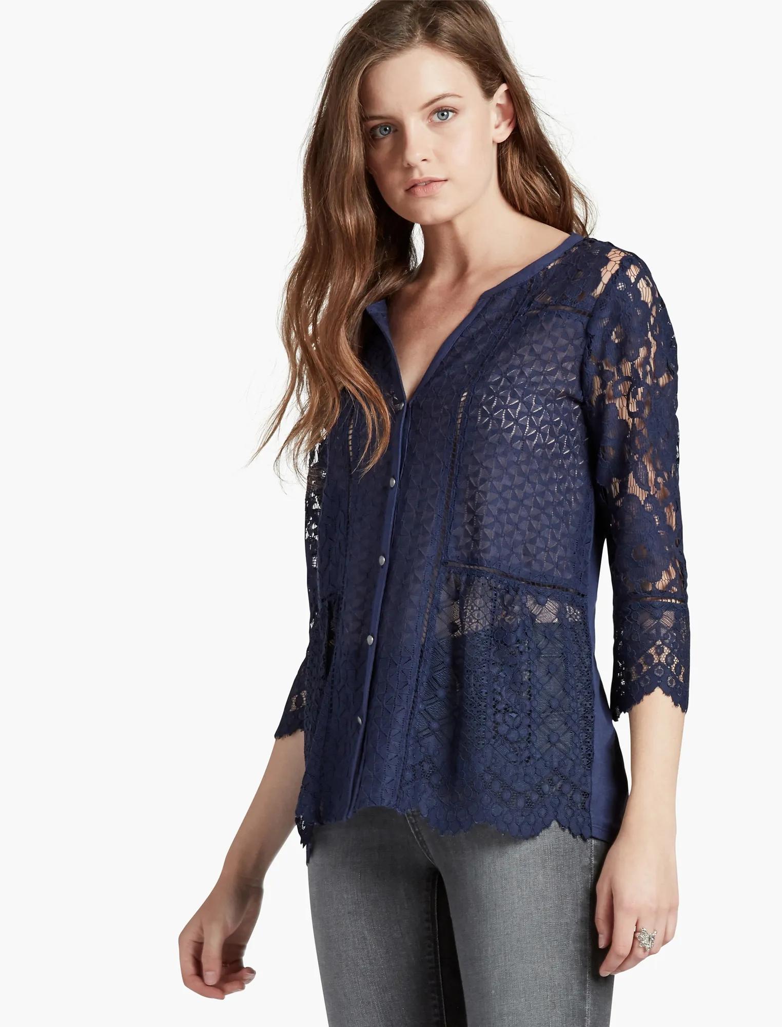 LACE MIX TOP, image 1