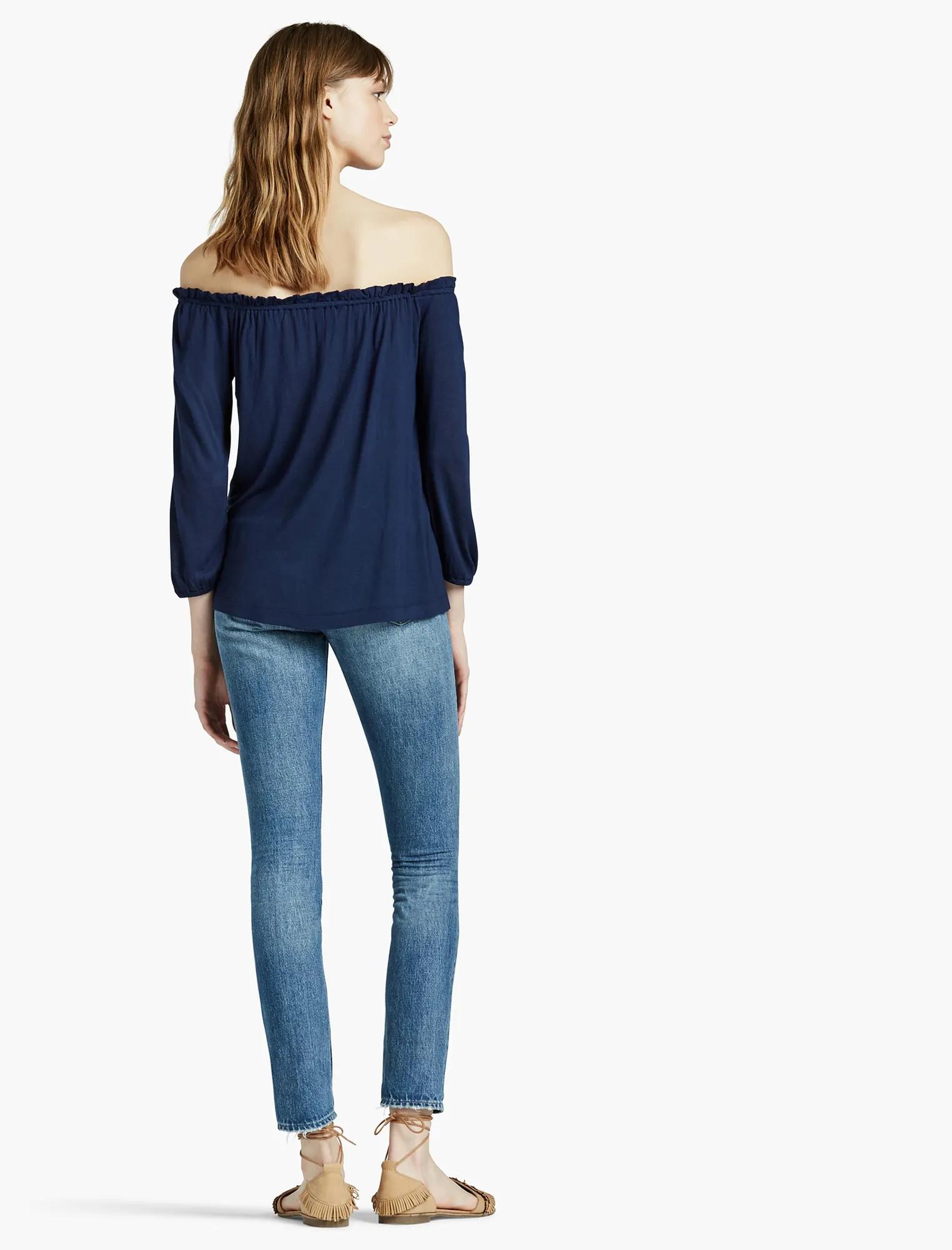 EMBROIDERED OFF THE SHOULDER TOP, image 3