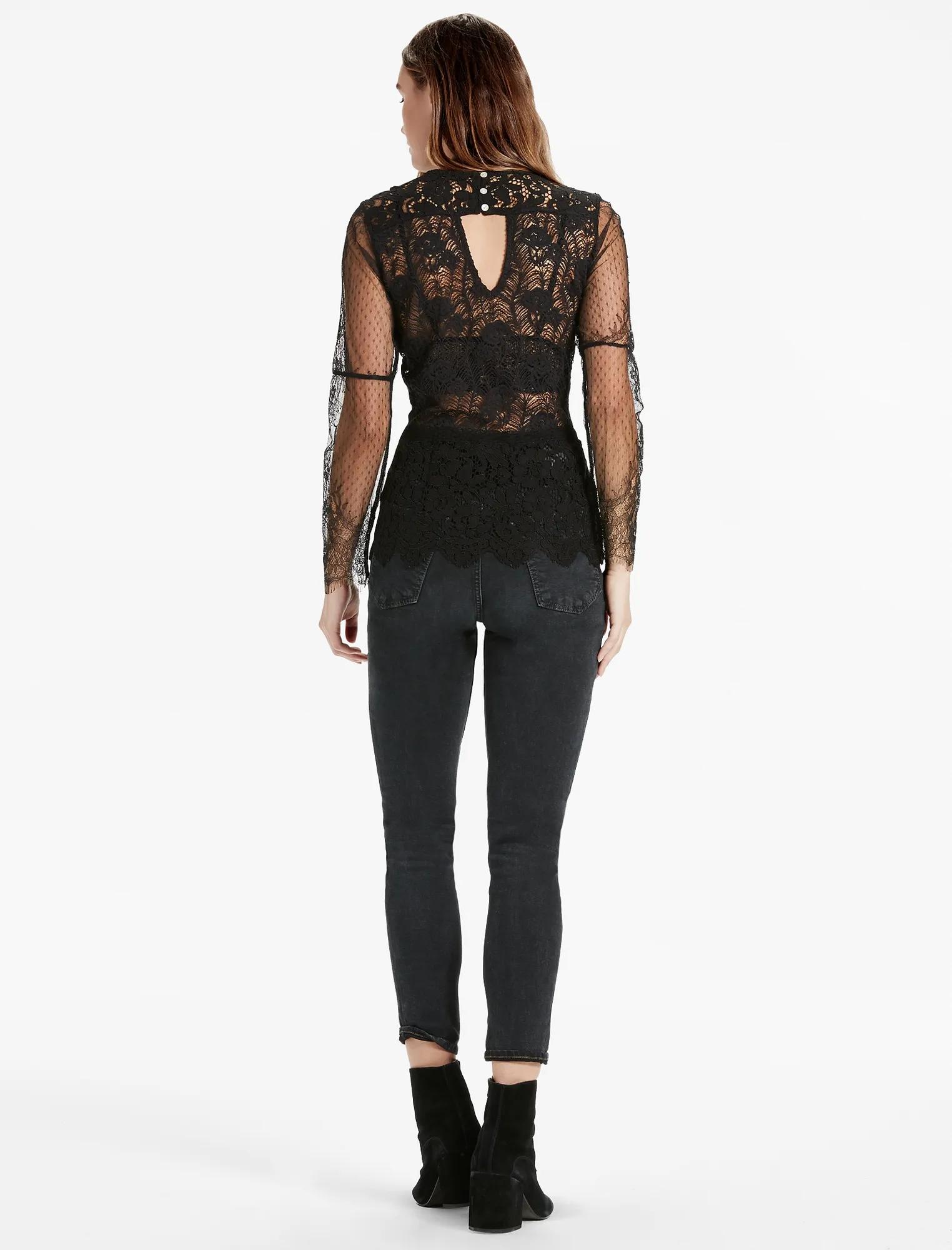 MIXED SCALLOP LACE TOP, image 3