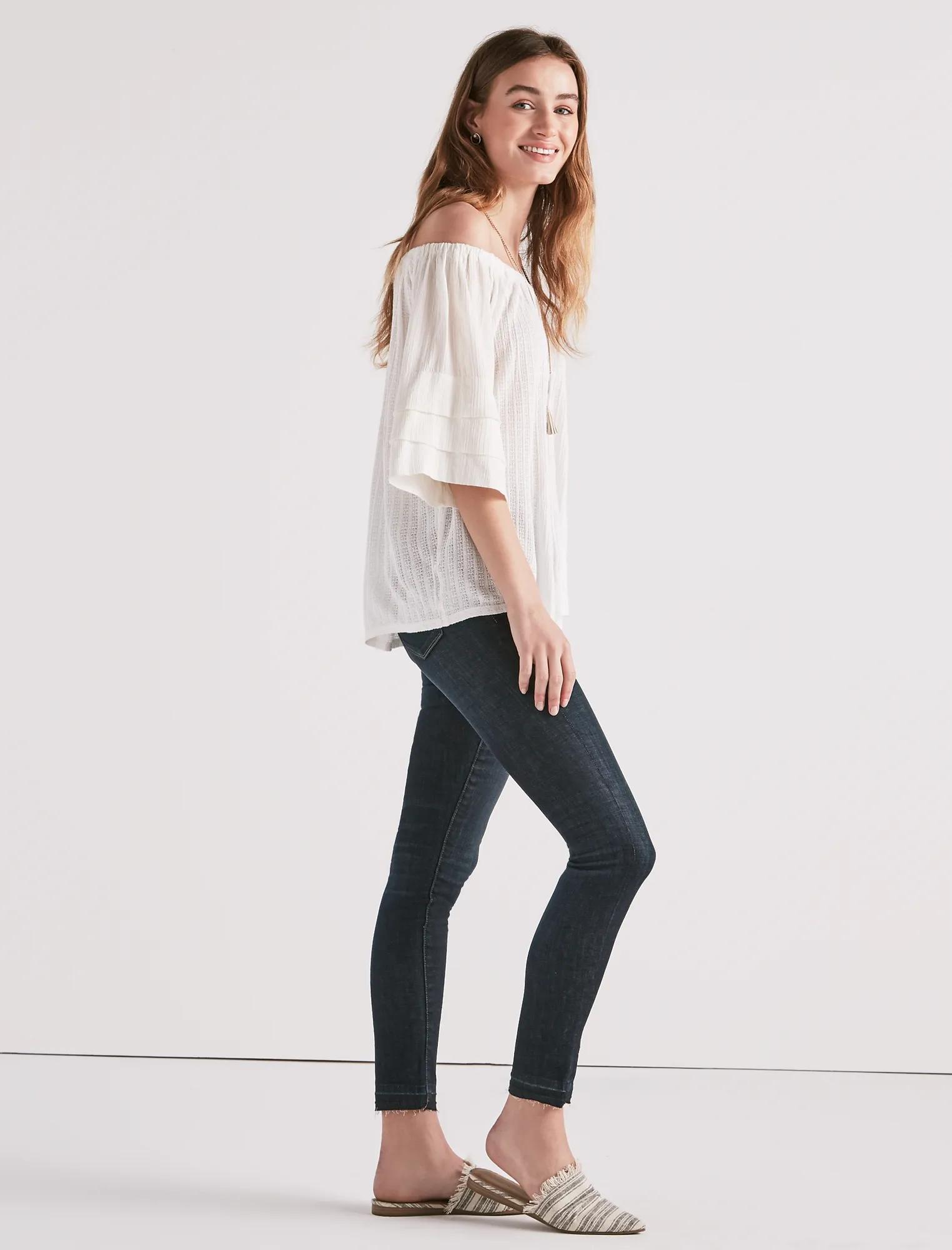 TIERED SLEEVE OFF THE SHOULDER TOP, image 2