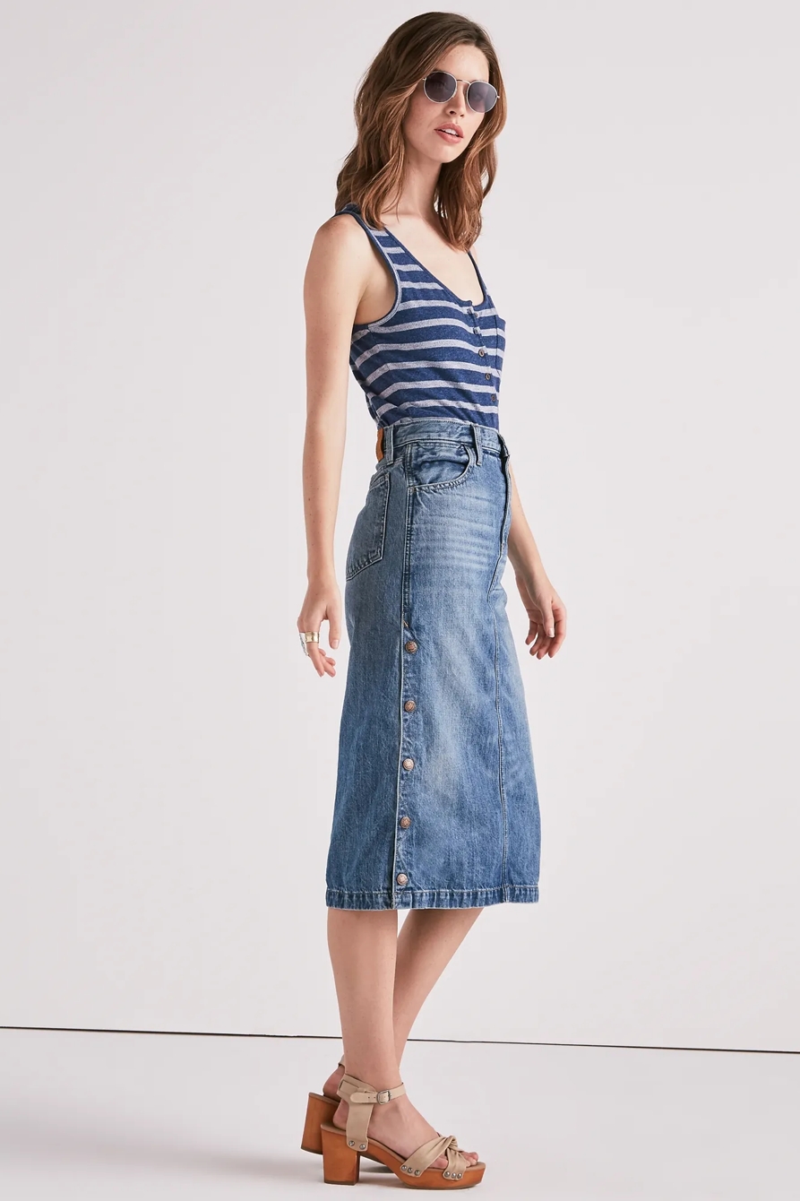STRIPED SLEEVELESS BODYSUIT, image 2