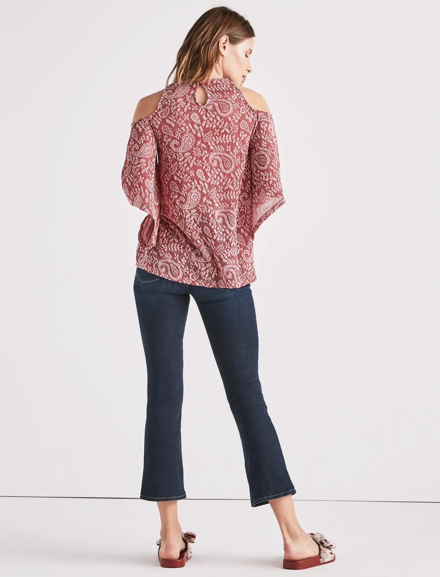 COLD SHOULDER OPEN FRONT TOP, image 2