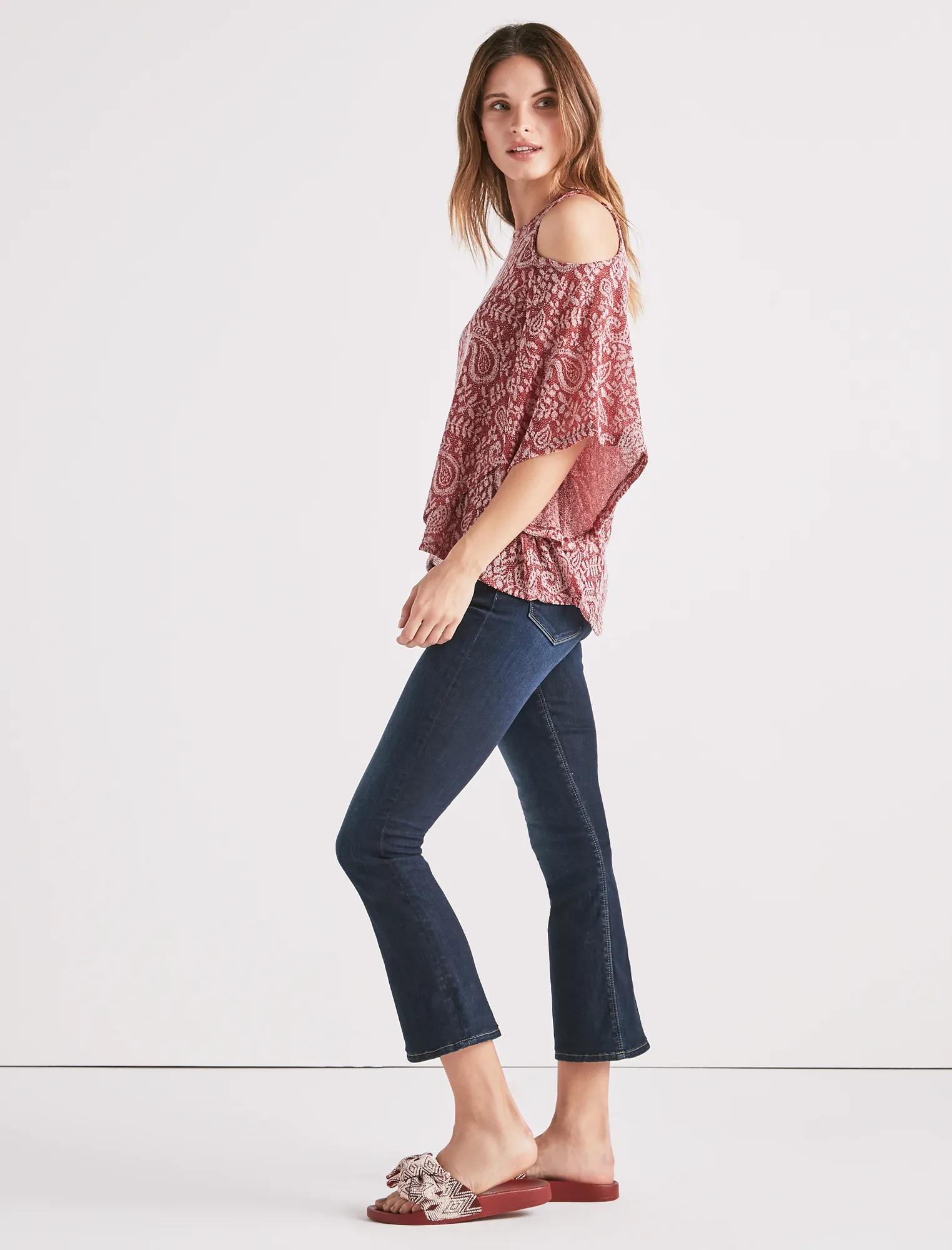 COLD SHOULDER OPEN FRONT TOP, image 3