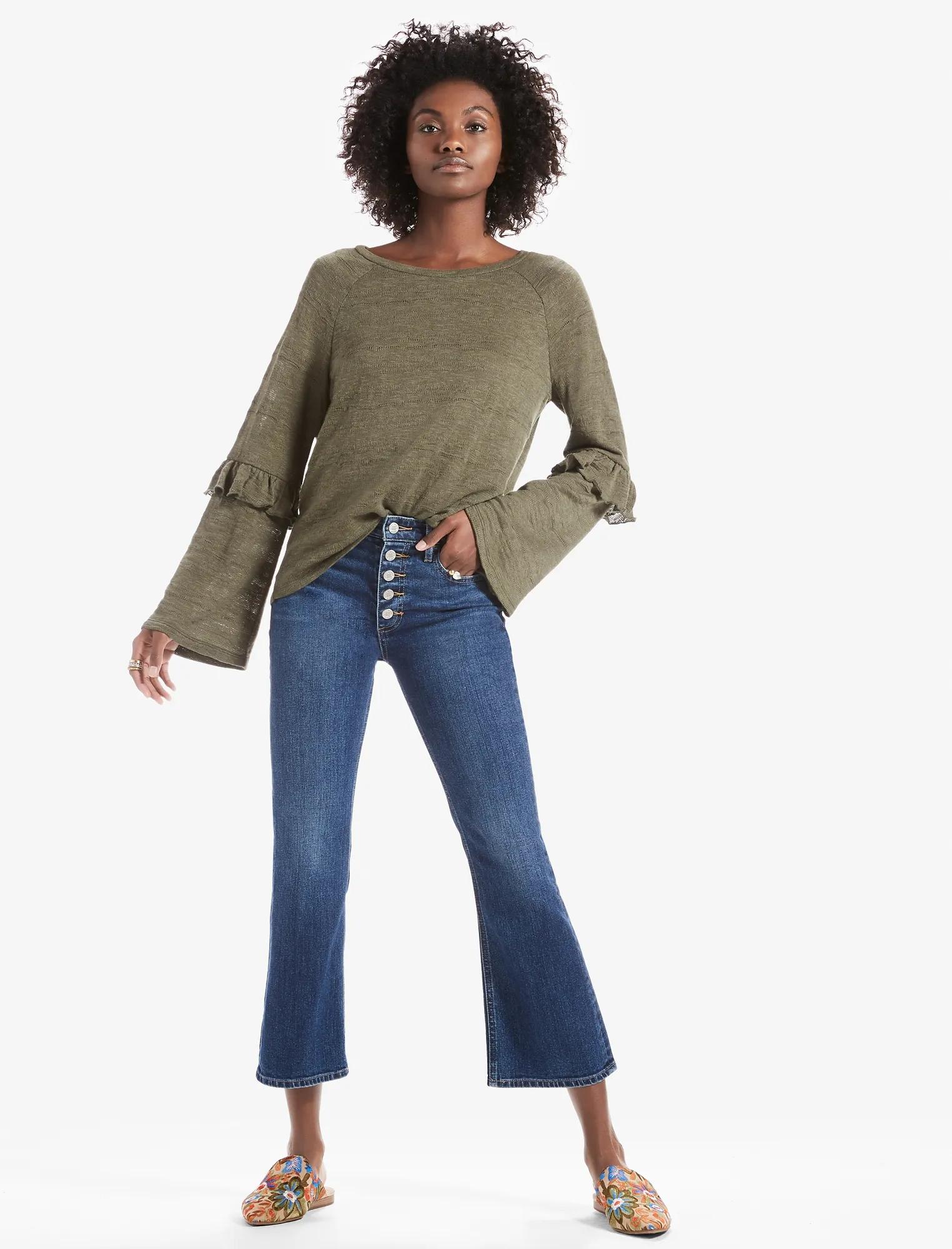 RUFFLE SLEEVE TOP, image 2
