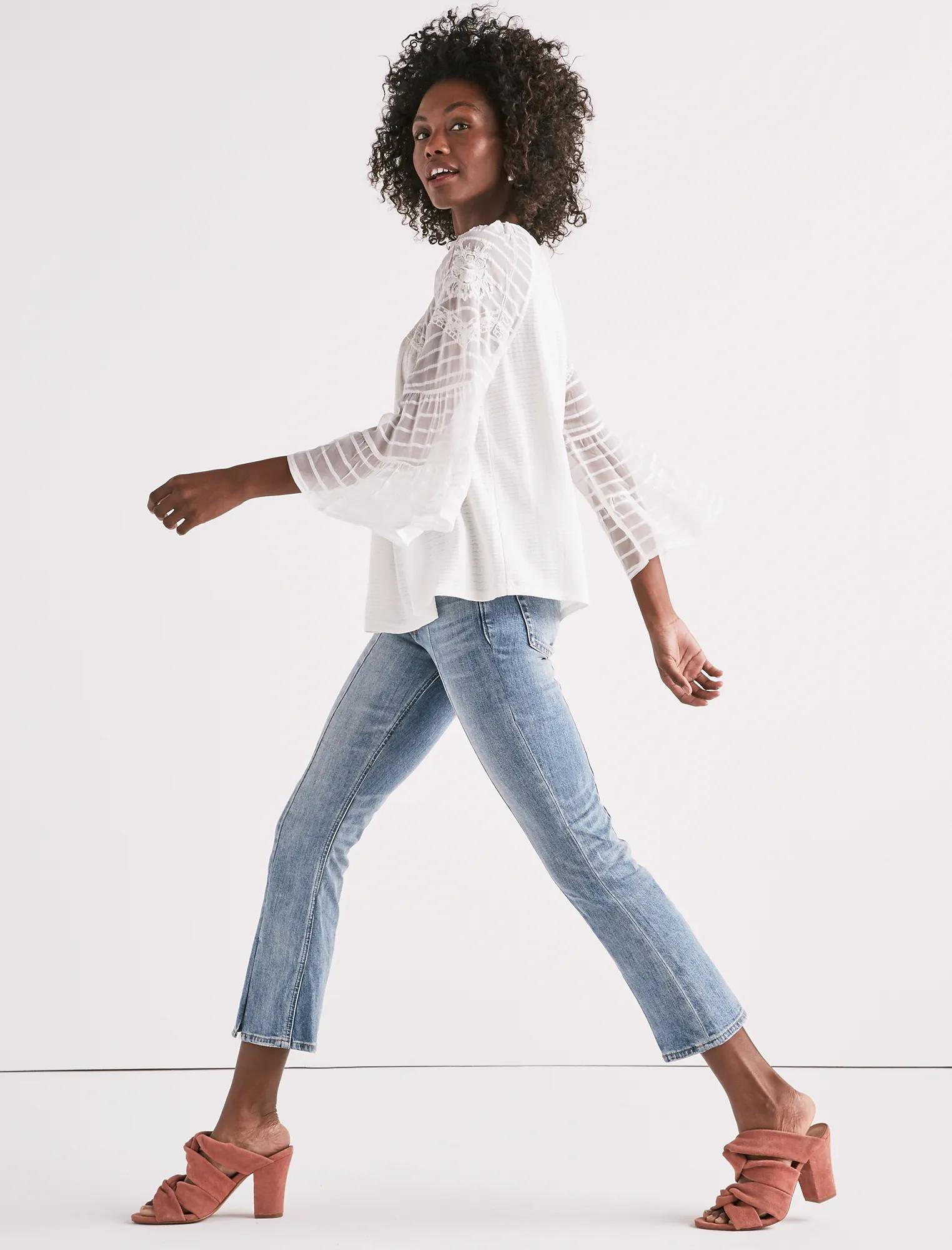 FLORAL SHEER PEASANT, image 2