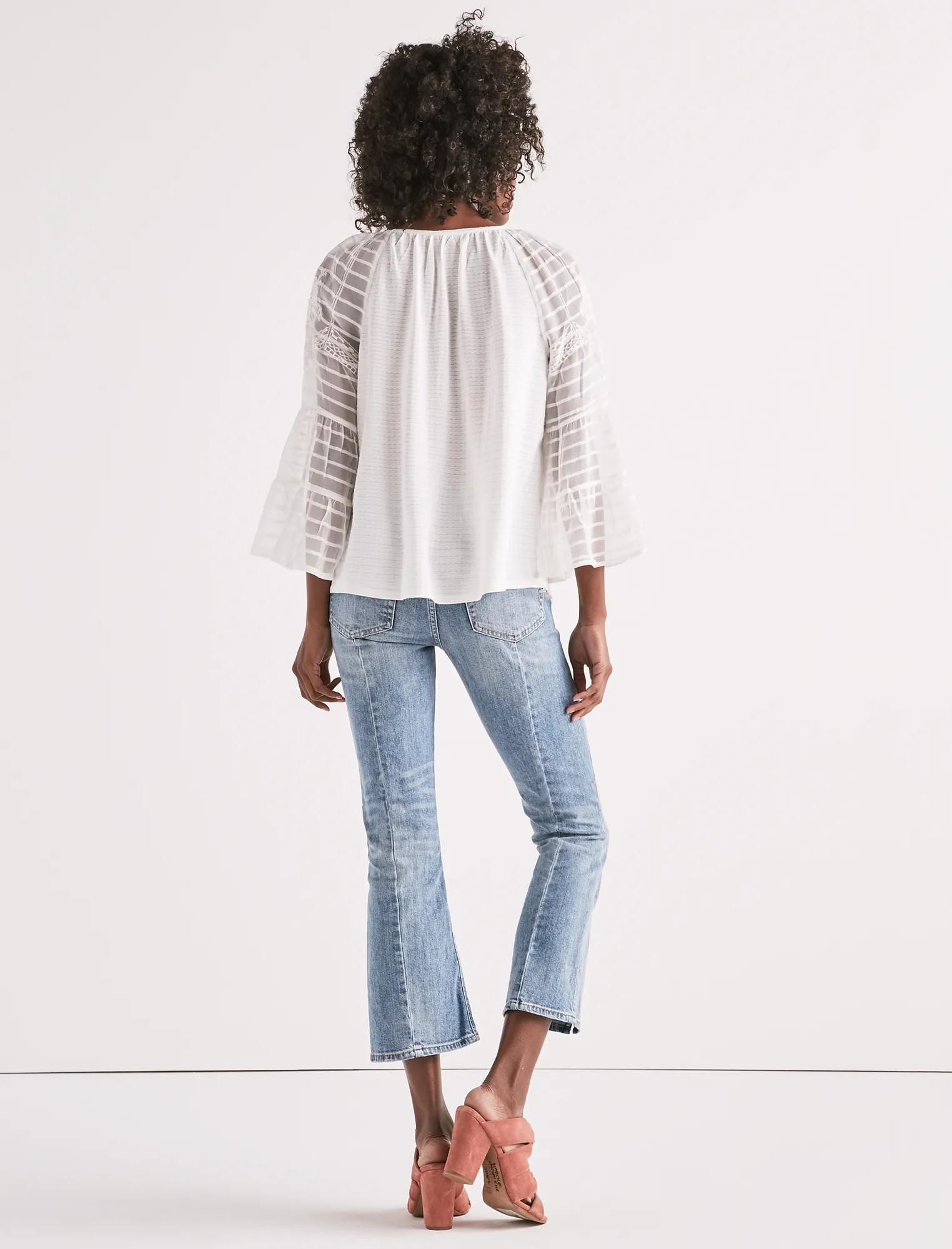 FLORAL SHEER PEASANT, image 3
