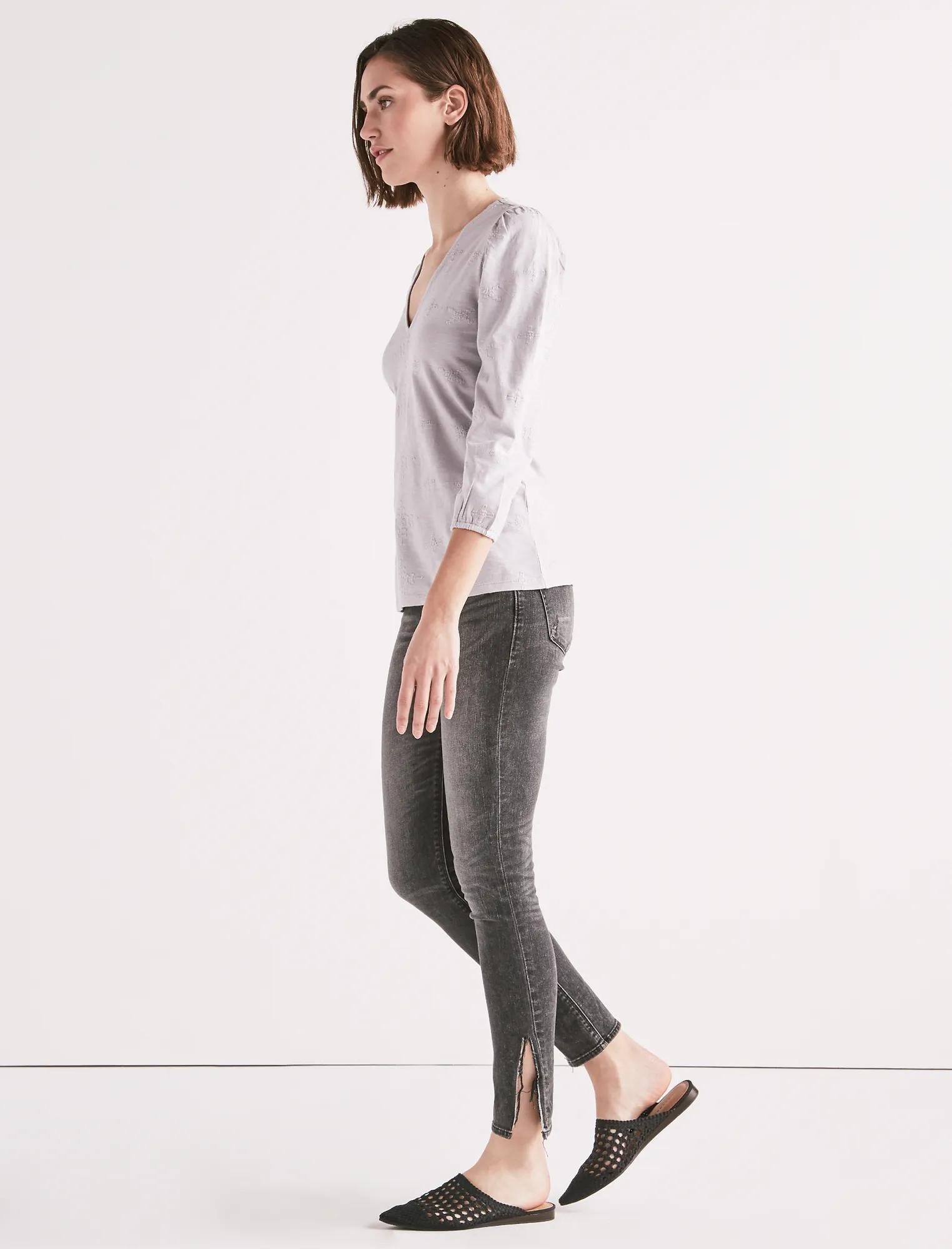 Eyelet Puff Sleeve Top, image 2