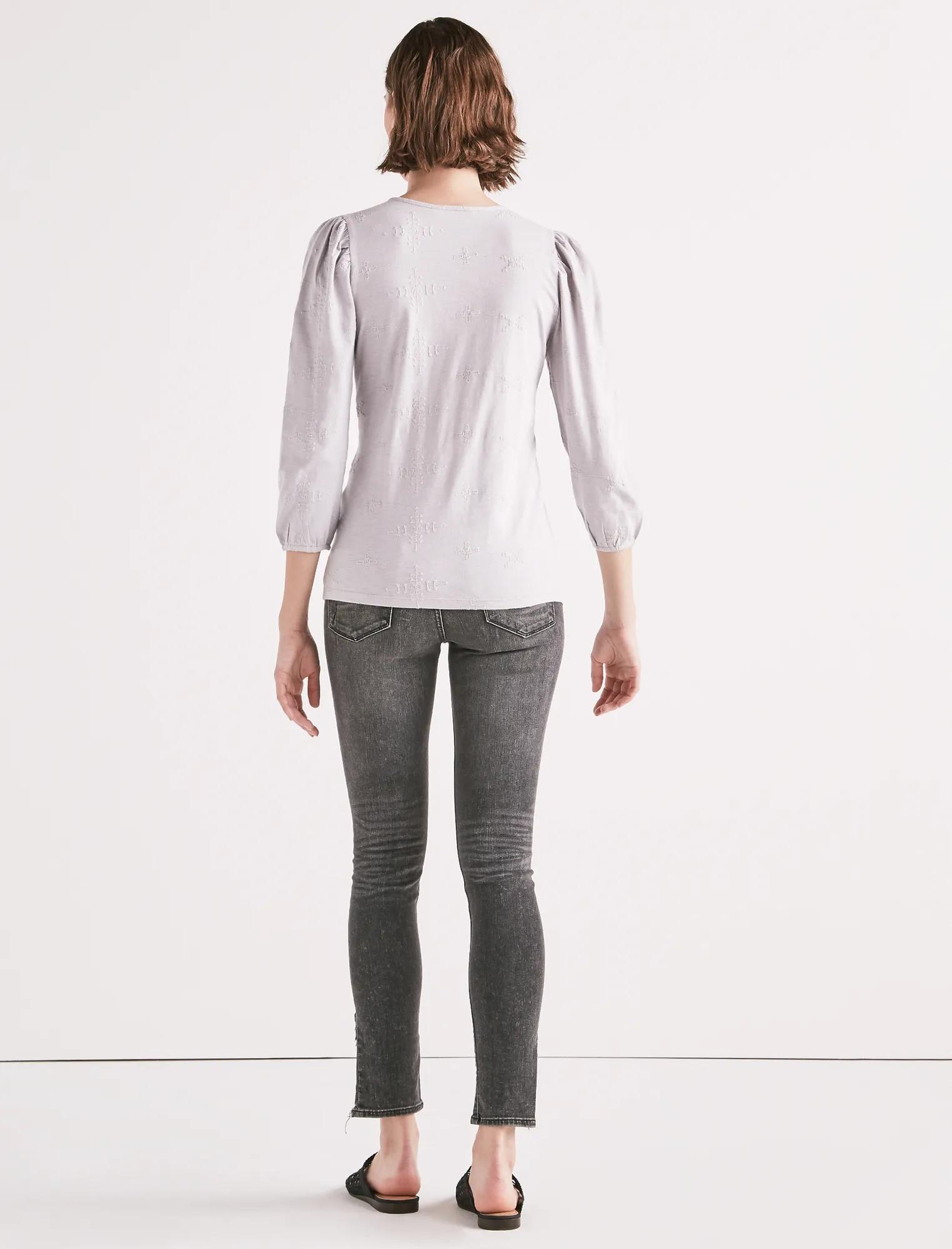 Eyelet Puff Sleeve Top, image 3