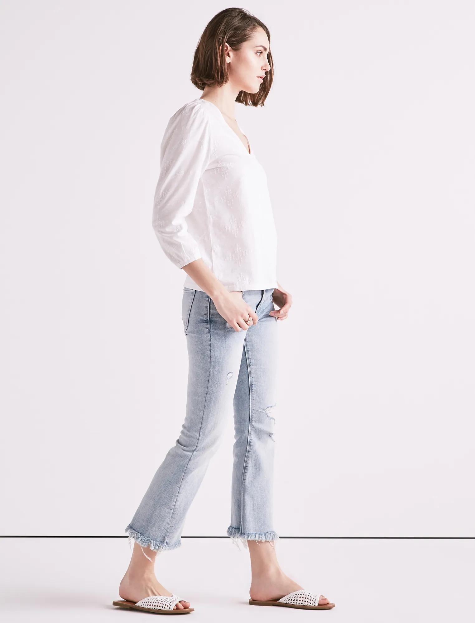 Eyelet Puff Sleeve Top, image 2