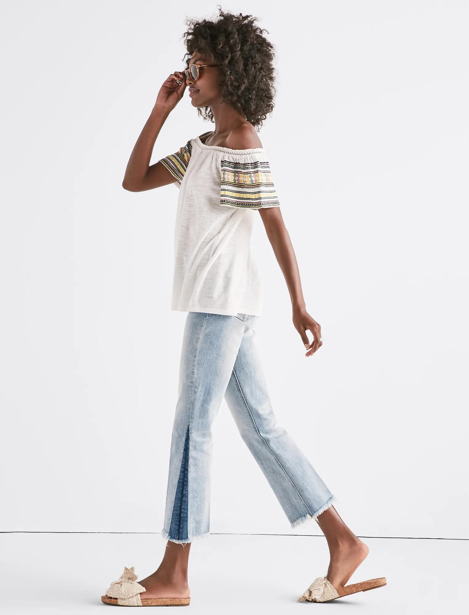 EMBROIDERED OFF THE SHOULDER TOP, image 2