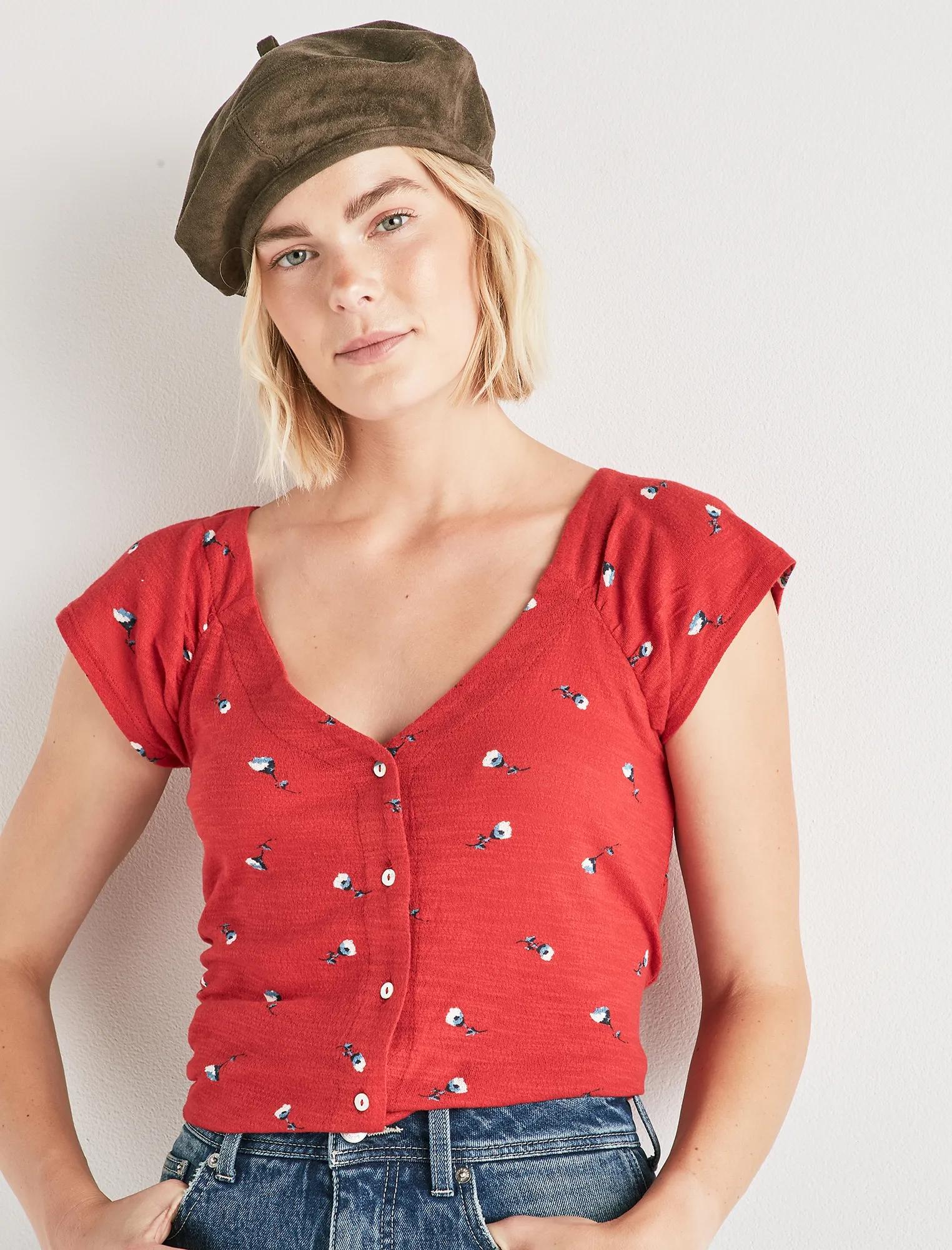 BUTTON UP TOP, image 1