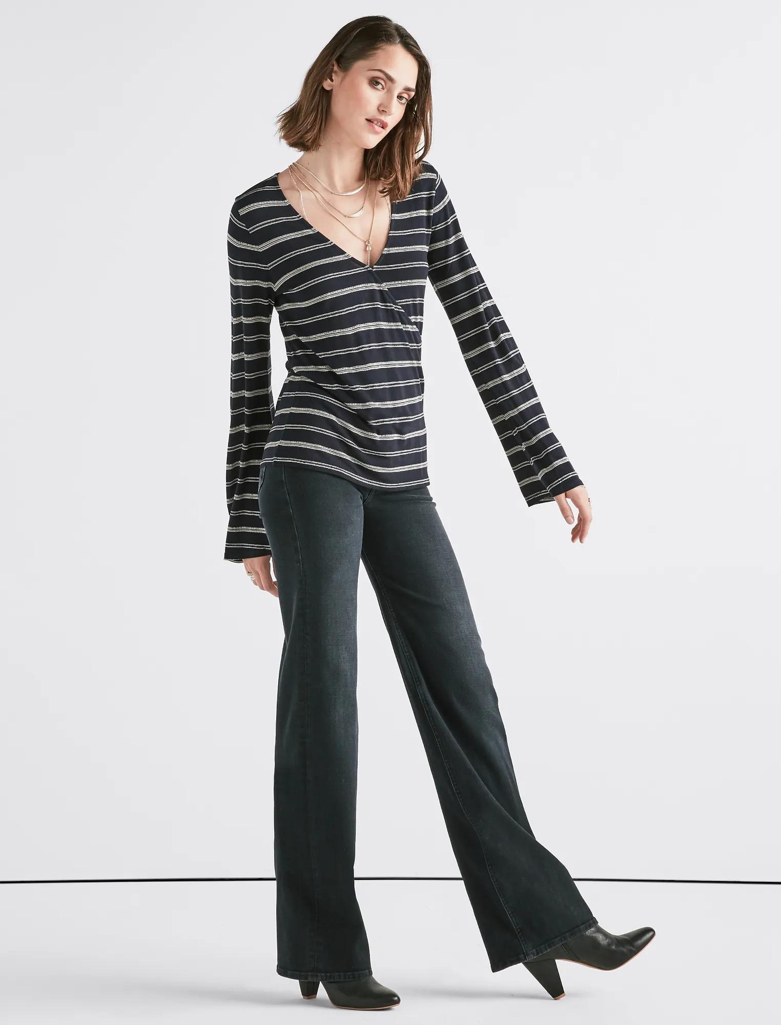 STRIPE WRAP TOP, image 2
