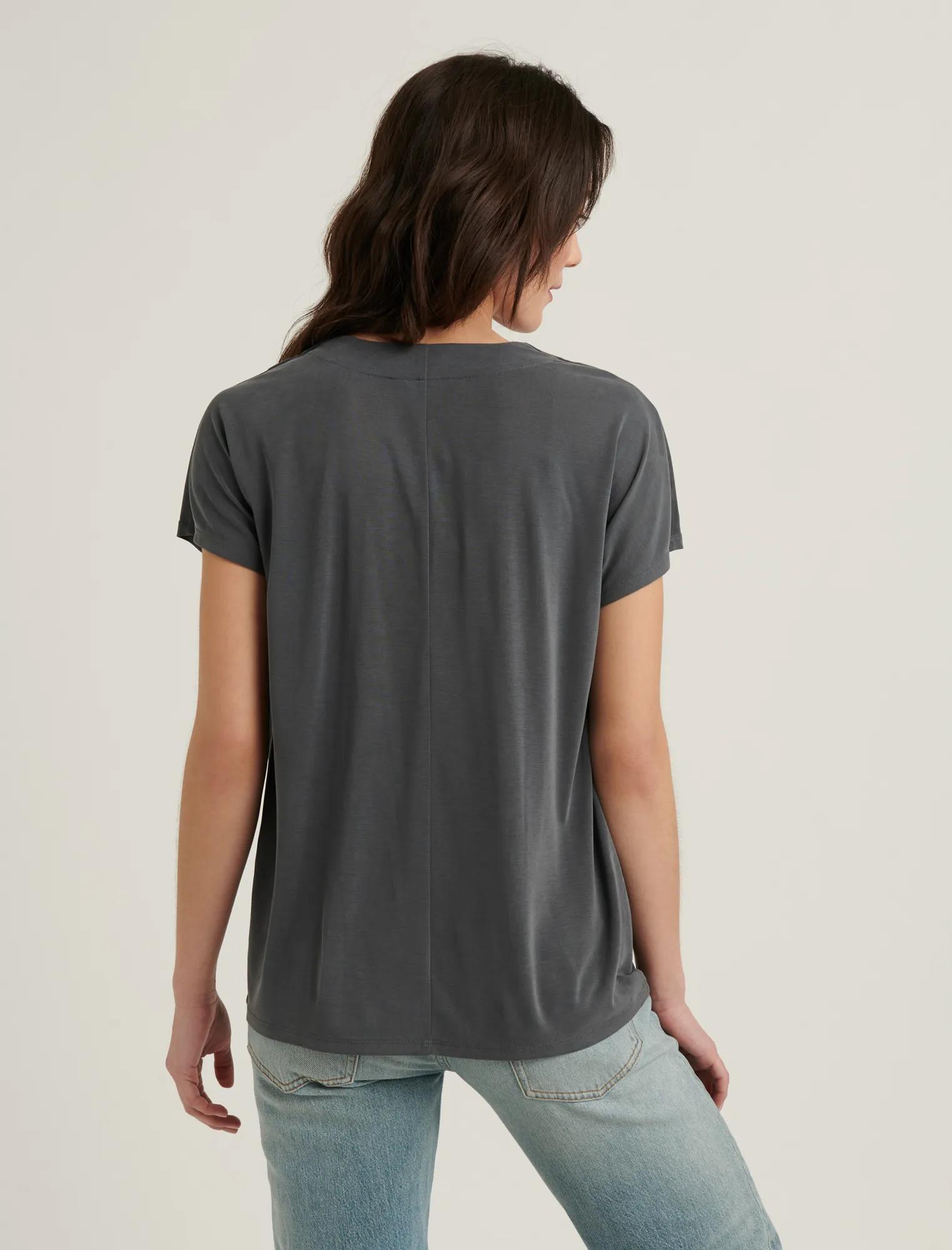 SANDWASH V-NECK DARTED TOP, image 4