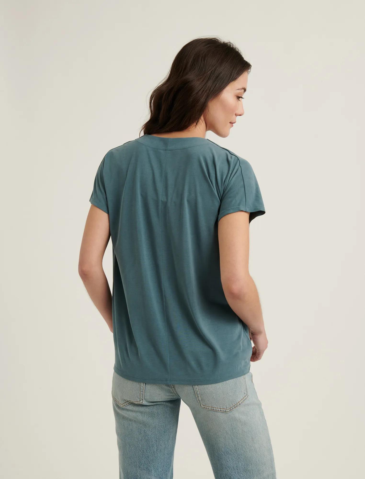 SANDWASH V-NECK DARTED TOP, image 4