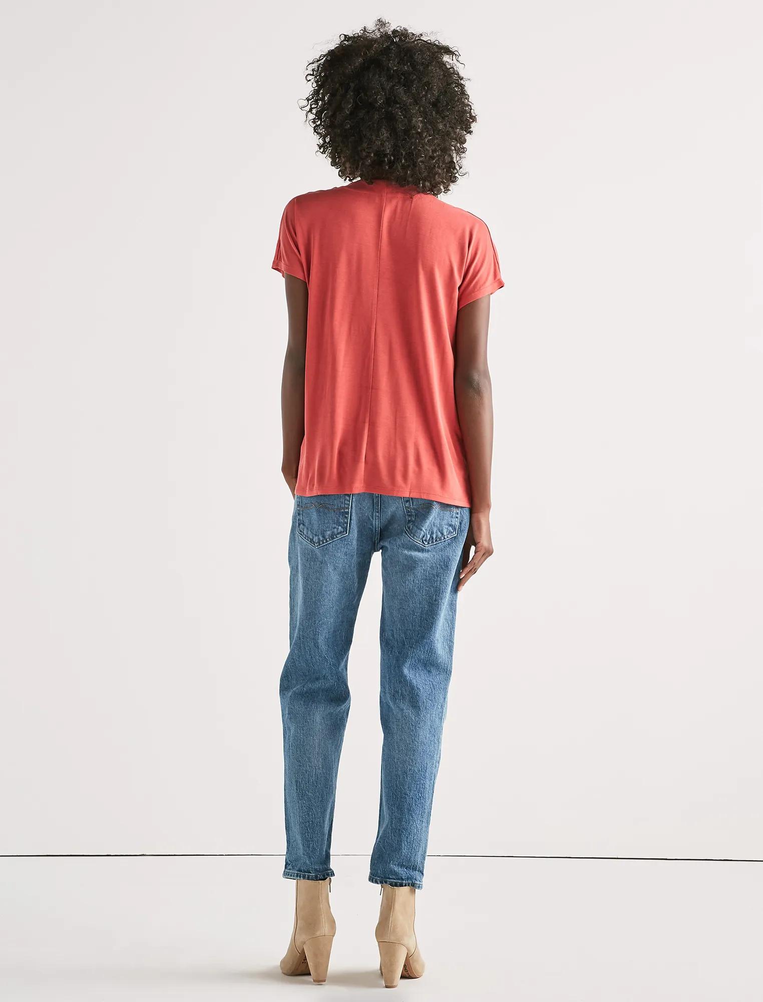 SANDWASH V-NECK DARTED TOP, image 2