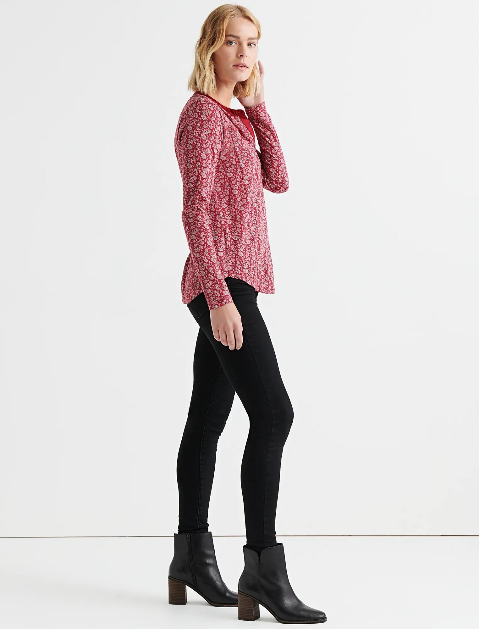 PRINTED SEAMED HENLEY, image 2