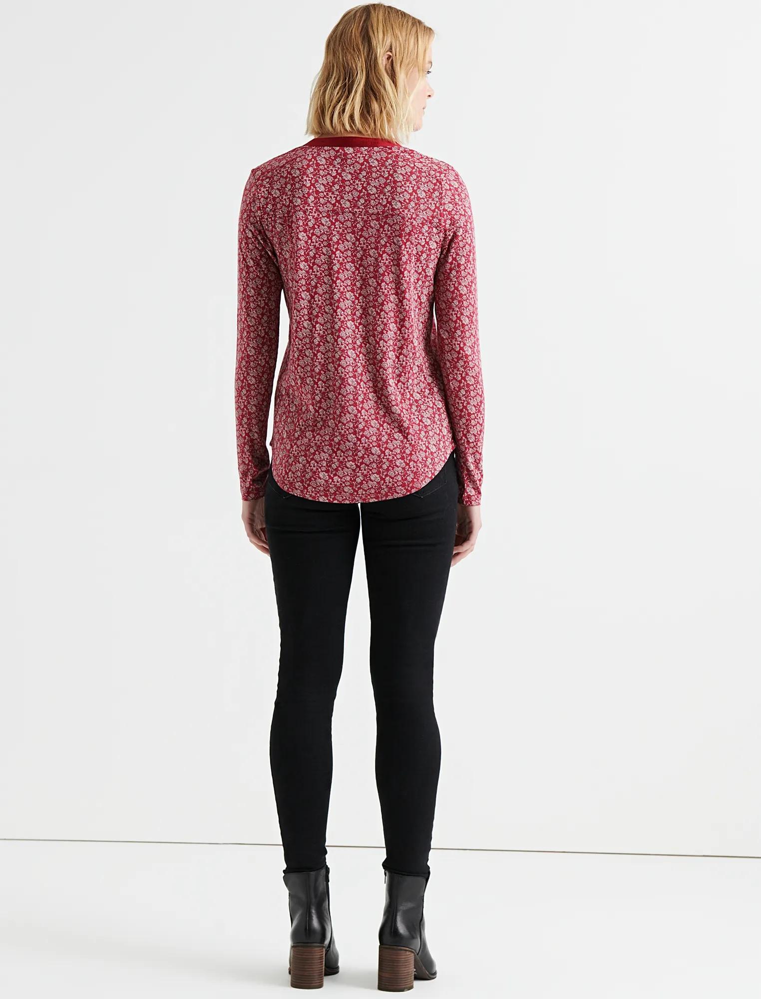 PRINTED SEAMED HENLEY, image 3