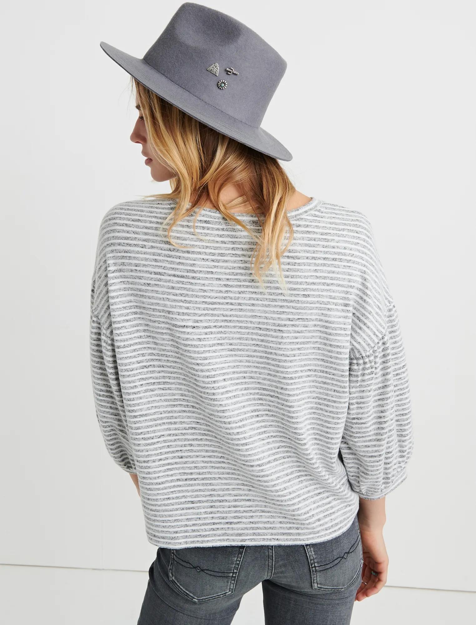 STRIPE CLOUD JERSEY TOP, image 3